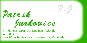 patrik jurkovics business card